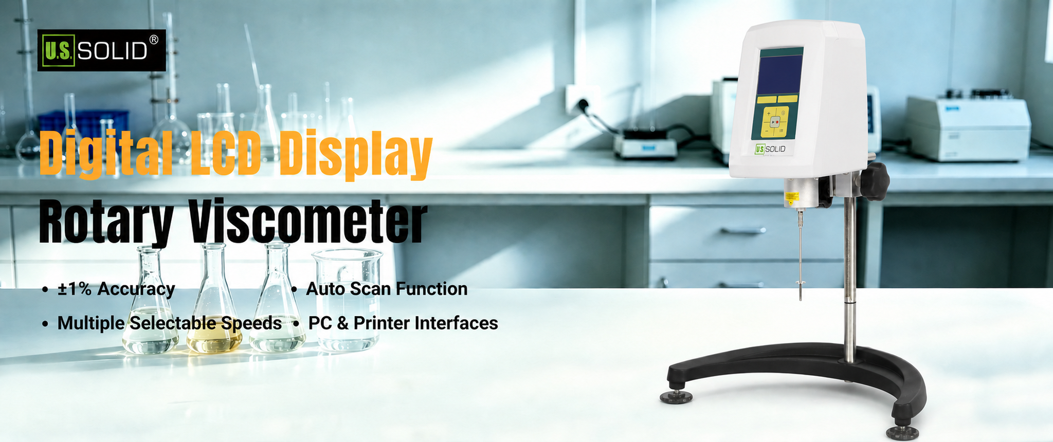 U.S. Solid DV Series Digital Rotary Viscometer