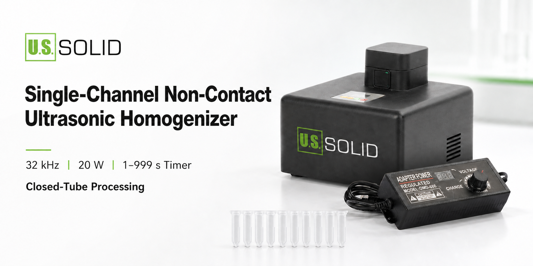 Single-Channel Non-Contact Ultrasonic Homogenizer