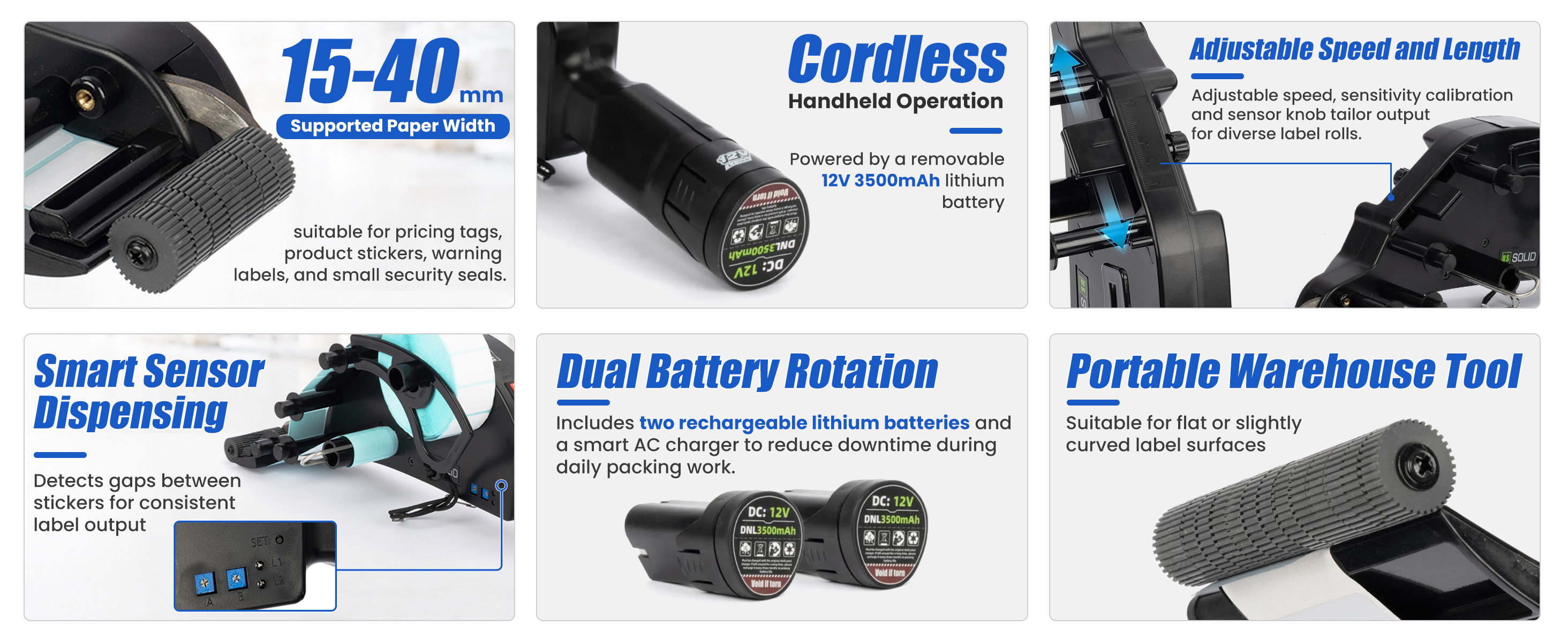 Handheld Label Applicator Features
