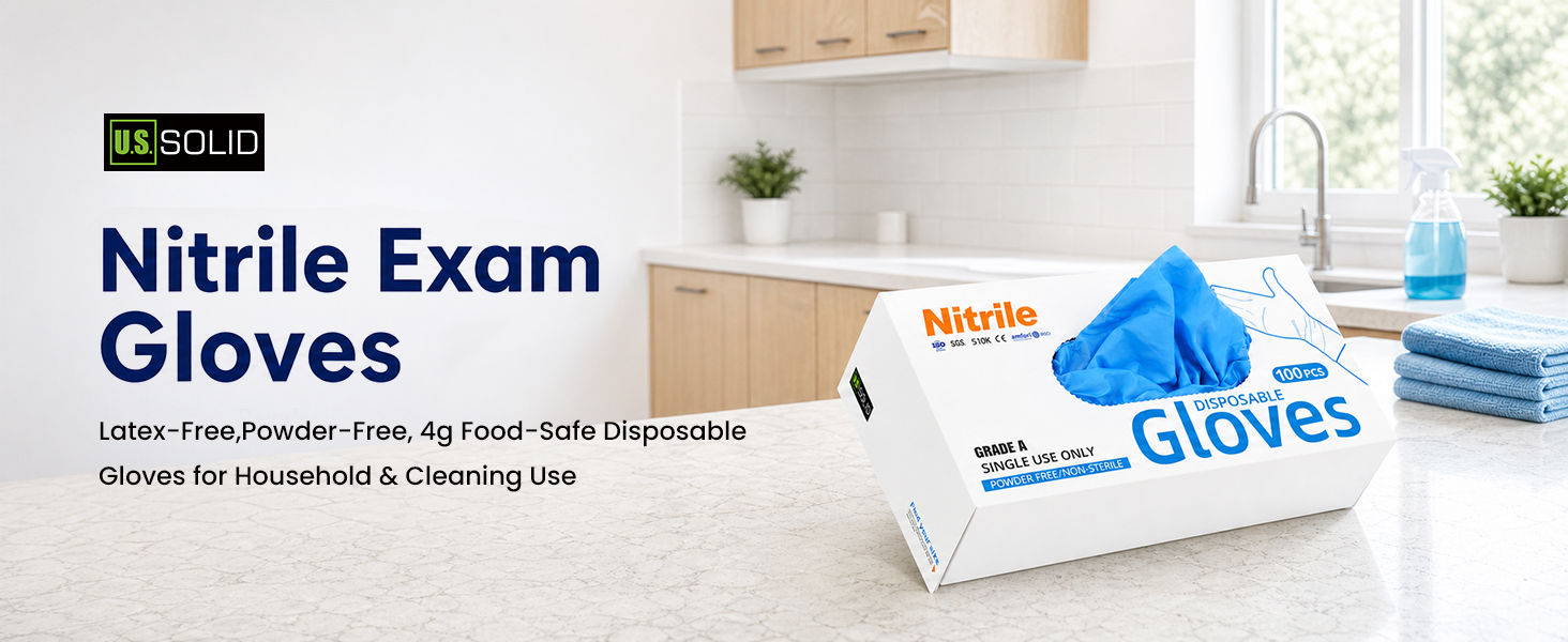 Nitrile glove features