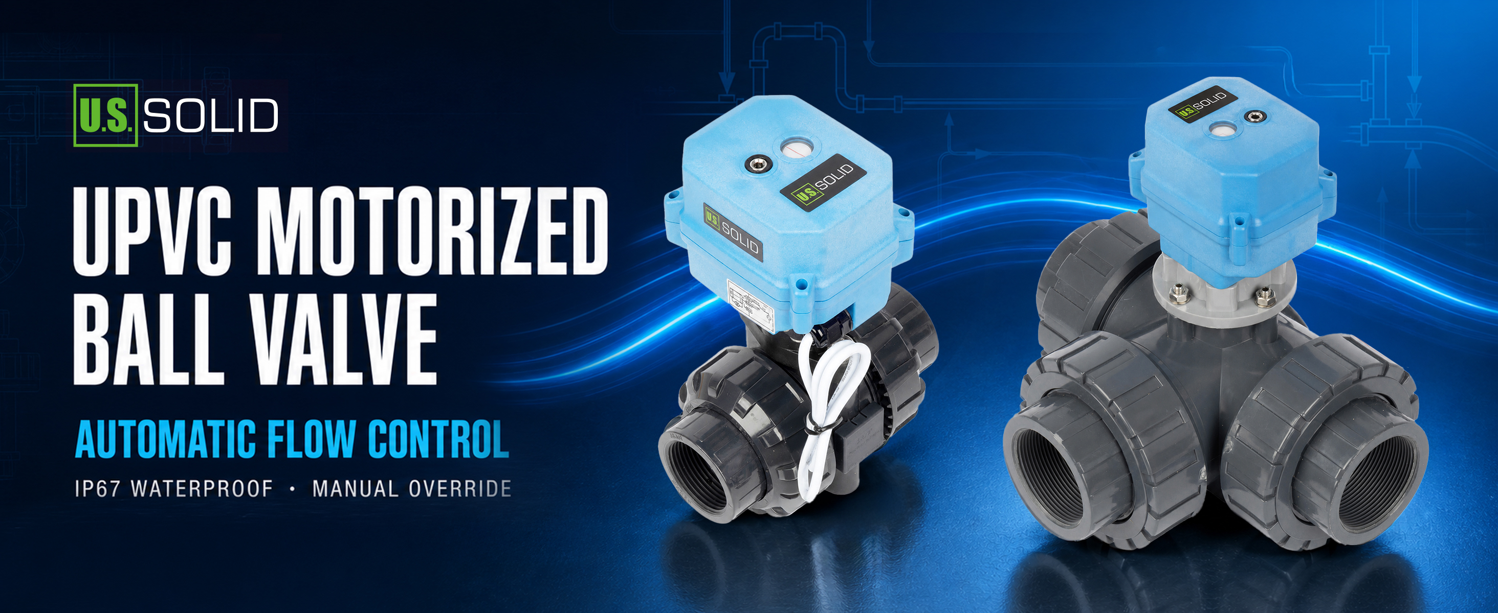 U.S. Solid motorized ball valve