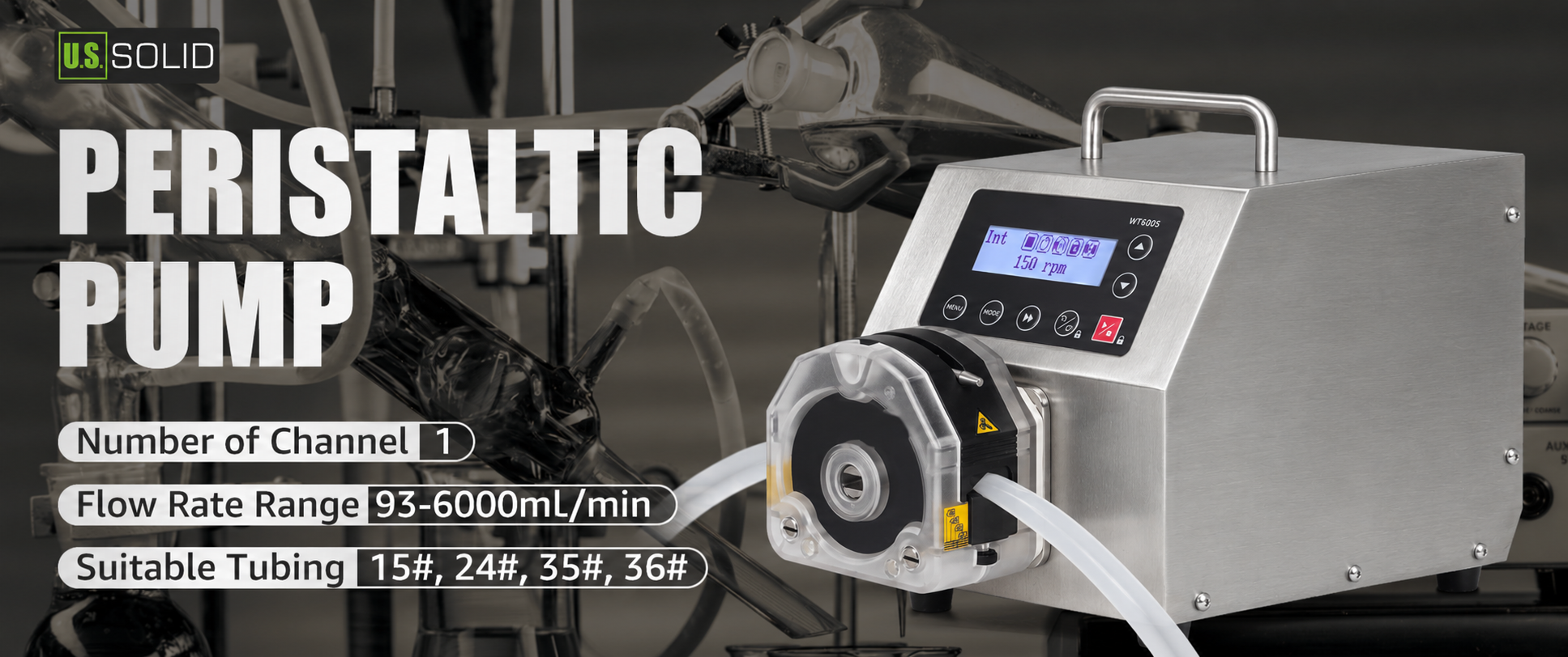 WT600S peristaltic pump with KZ25 pump head