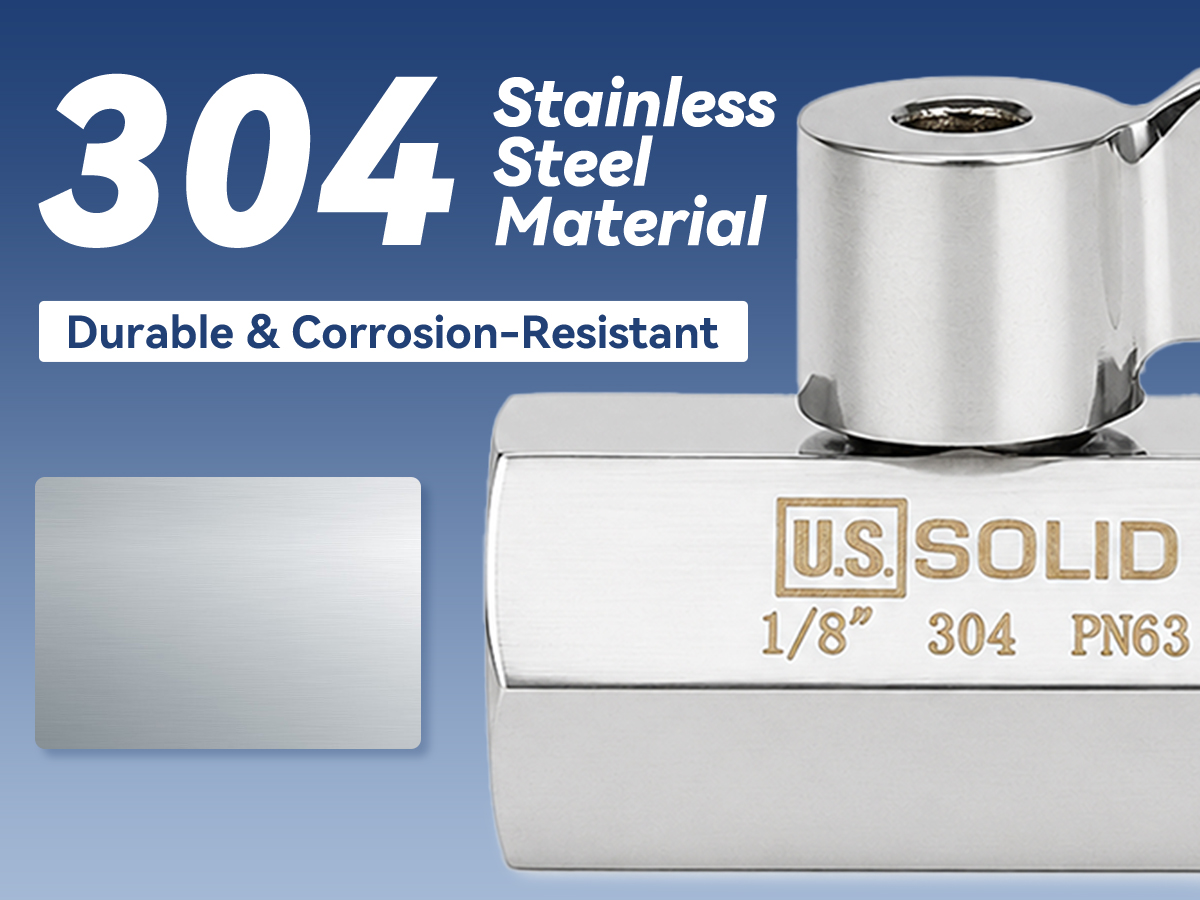 Durable 304 Stainless Steel Body