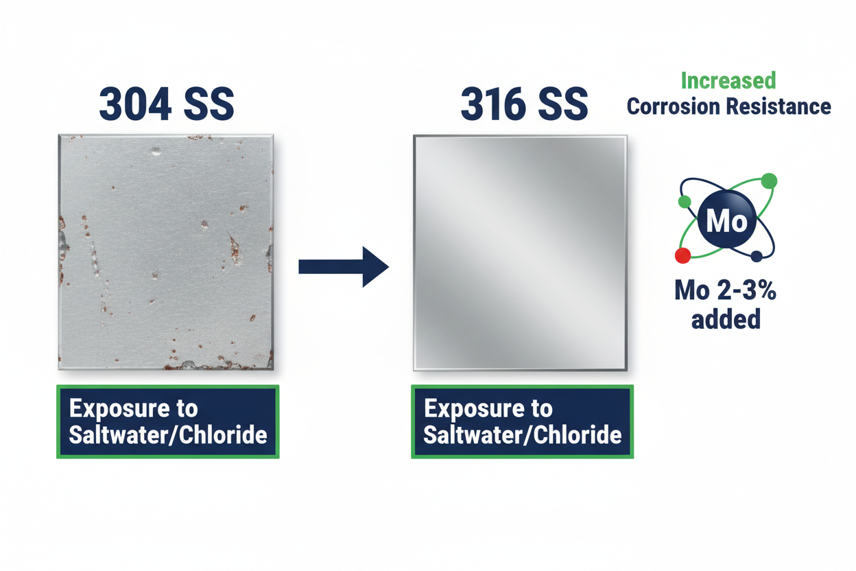 304 vs 316 Corrosion Resistance Comparison